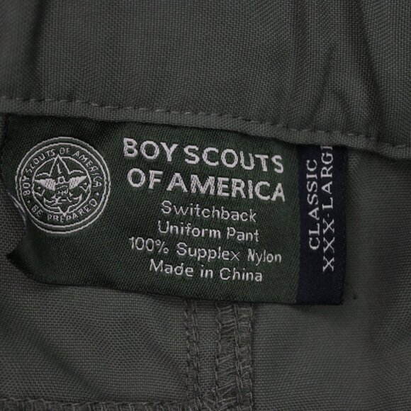 Boy Scouts Of America Cargo Pants Mens 3XL Green Switchback Covertibile Belted - Picture 14 of 15